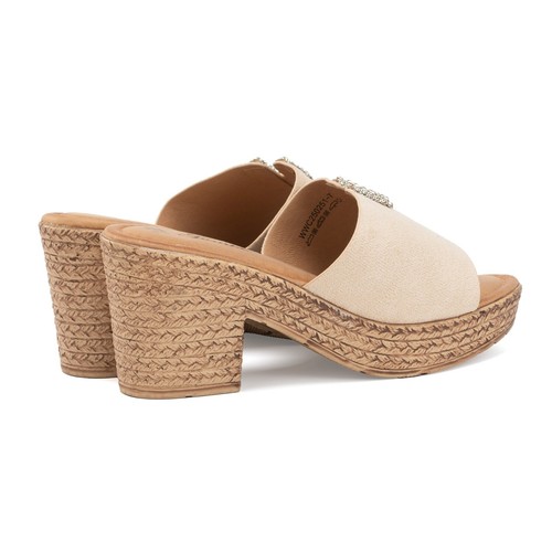 JOMIX Ciabatte Estive da Donna con Tacco Alto Pantofole Eleganti e Confortevoli - Imagen 19 de 28