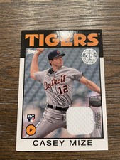 2021 Topps #86BR-CM Casey Mize 1986 Topps Baseball 35th Anniversary Relics