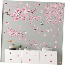 Cherry Blossom Wall Stickers Tree Branch Wall Decals Branches Cherry Pink