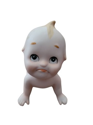 Cutest Sad Face Vintage Lefton Kewpie Piano Baby 4.5x3.5