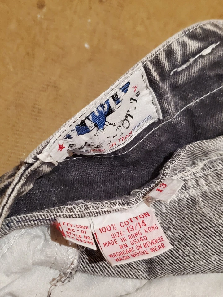 Pantalones de mezclilla Filippo-Totti de colección cintura alta para mamá lavado ácido talla 13/14 pierna cónica Foto 2 de 4