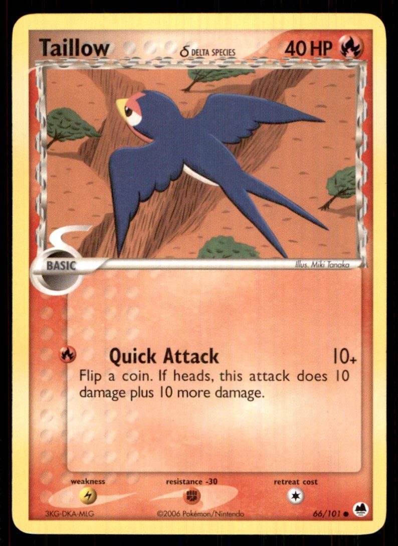 2006 EX - Dragon Frontiers Taillow Basic/Common #66