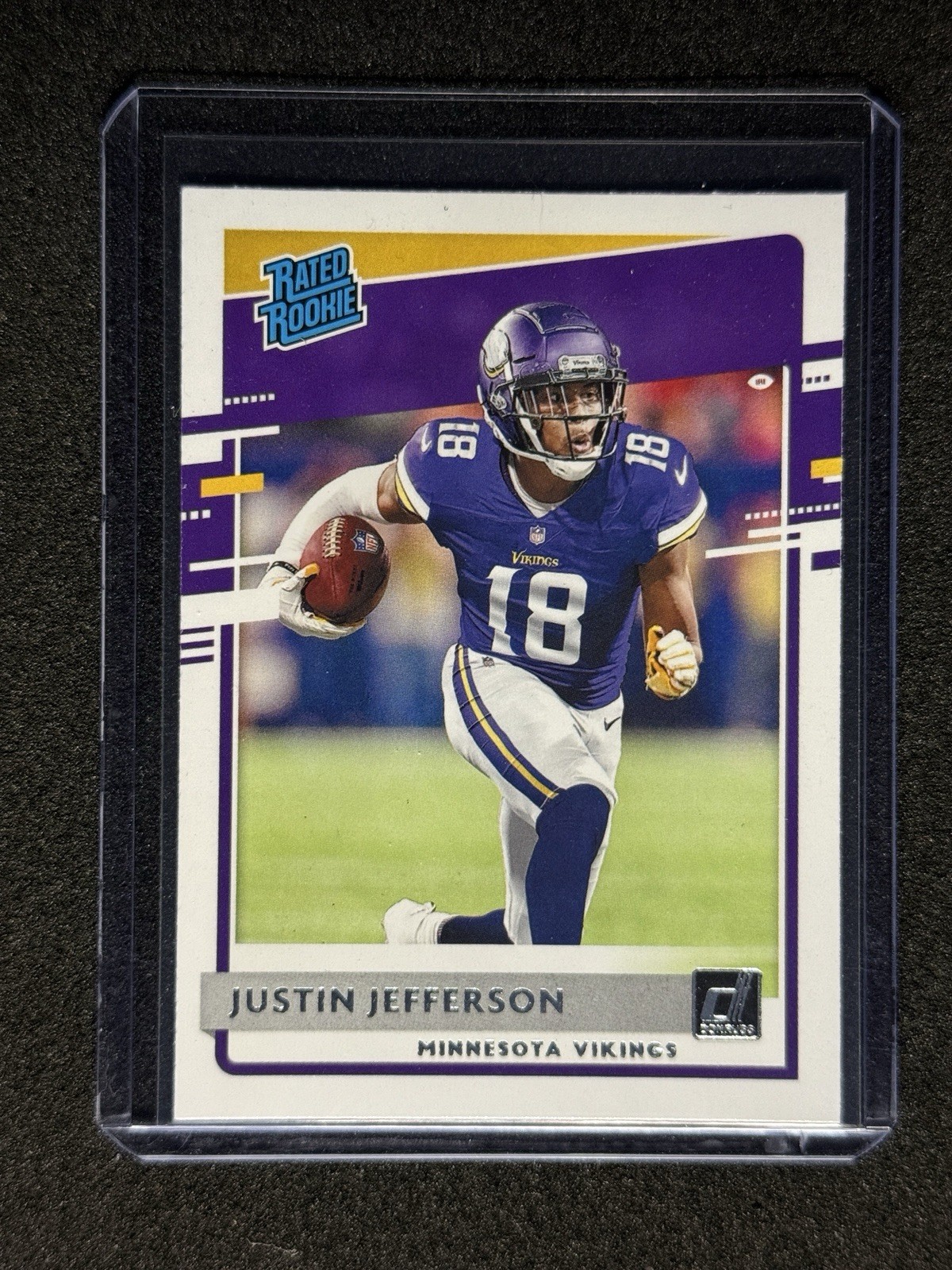2020 Panini Donruss #313 Justin Jefferson (RC) Vikings Rated Rookie 