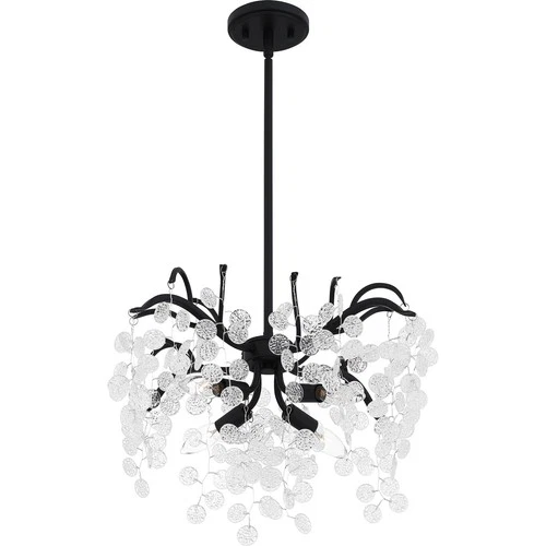 Earth Black Four Light Pendant from the Maple Collection - Picture 4 of 6