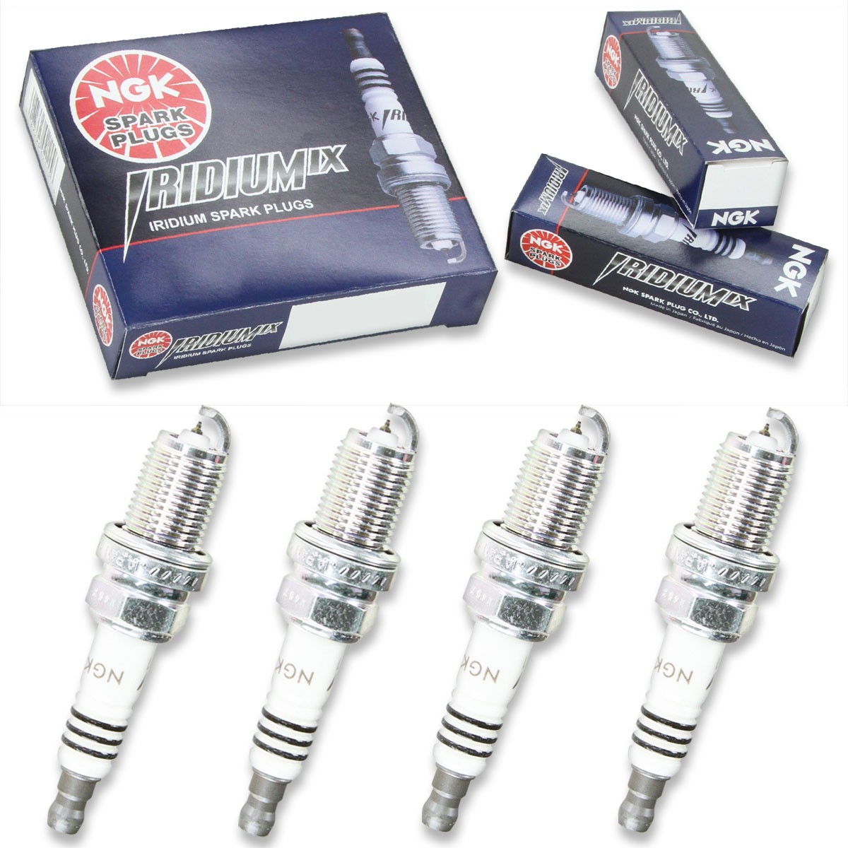 4 pc NGK 6988 BKR7EIX-11 Iridium IX Spark Plugs for W22EPR-ZU11 MZ602081 kp