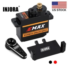 US,EMax ES08MA II Steering Servo & Mount Bracket & Arm Horn for AX24 SCX24
