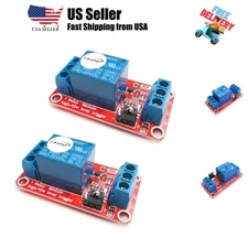 2pcs 5V One Channel Relay Module Relay Switch with OPTO Isolation High Low Le...