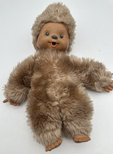 Großes Monchhichi Hellbraun ca. 30cm  Stofftier Sehr Gut 70er Retro Vintage