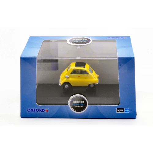 BMW ISETTA YELLOW 1:76 Oxford Auto Stradali Modellino Nuovo - Immagine 2 di 2