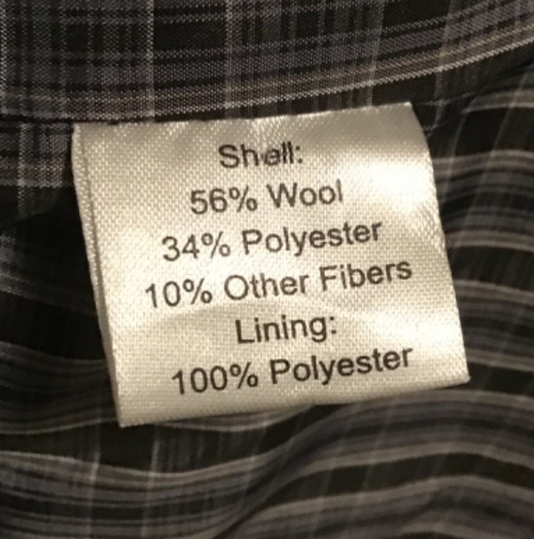 Joseph Abboud gray herringbone pattern wool blend… - image 5