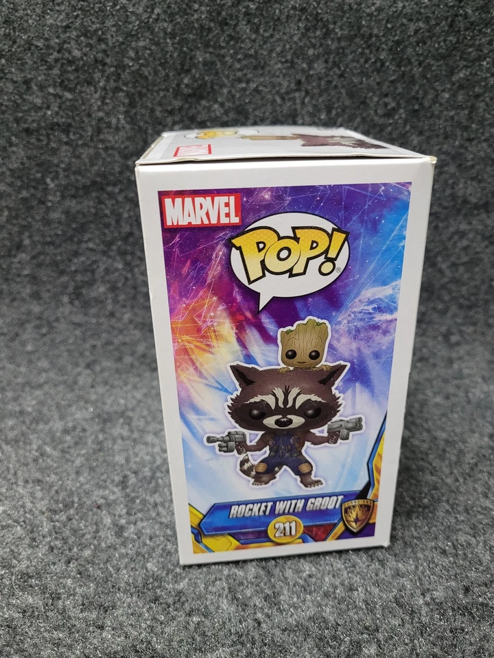 Funko Pop Guardianes de la Galaxia Vol 2 Rocket Groot 211 Marvel Exclusivo Nuevo en Foto 4 de 4