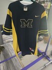 Nike Michigan Wolverines V-Neck Short Sleeve Shirt Navy/Yellow Size L — photo 1