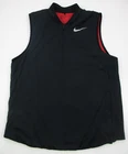 Mens Large Nike Golf Vest Zoned Aerolayer Full Zip Black 833334