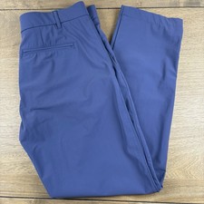Greyson Montauk Trouser Performance Casual Golf Blue Pants Men's Size 33x29