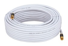 Cables Direct Online 3ft White Quad Shield RG6 Coaxial Cable, F 3ft,