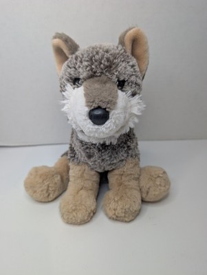 Douglas Cuddle Toys Wolf Plush Gray Tan Stuffed Animal 10'' Realistic Soft Toy