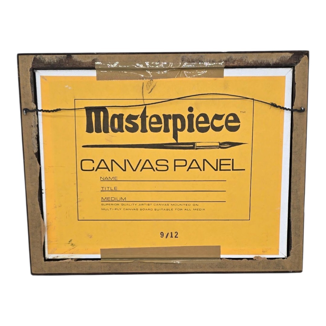 Vtg Original Landscape Framed Oil Painting Signed "Handley" 13x10 Wall Art