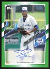 Simeon Woods Richardson /99 AUTO 2021 Topps Pro Debut GREEN Blue Jays