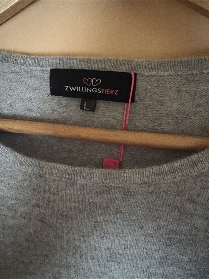 Zwillingsherz Fascia Per Capelli 100% Cashmere - Morbida E Calda Per Donna, Colore Unico, Autunno Inverno - 4