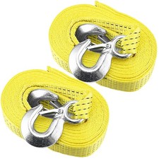 2 Pack 2 Inch x 20 Feet Heavy Duty Tow Strap, Tow Rope with Safety Hooks, Hea...