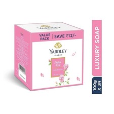 Yardley London English Rose Luxury Soap, 100g/3.5oz , Pack of 3