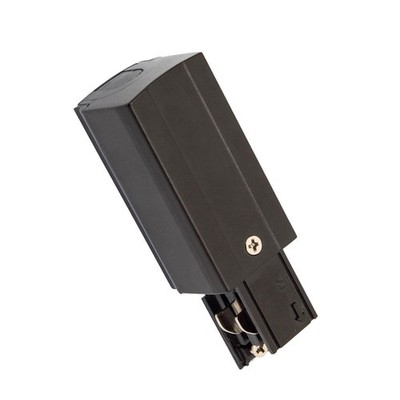 Spectrum 3-Phasen Stromschiene Einspeisung Schwarz rechts IP20 Leuchte Lampe