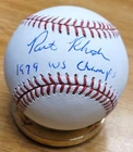 Autographed RICK RHODEN "1979 WS Champs" Official Major League Baseball  w/COA