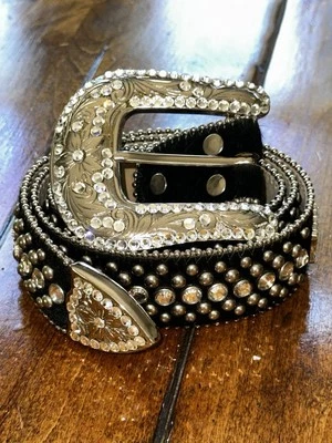 b.b.simon Black Belts for Women for sale - eBay