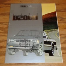 Original 1986 Mazda B2000 Pickup Truck Deluxe Sales Brochure 86 SE-5 LX