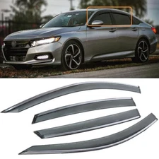 For 2018-2021 Honda Accord Sedan Window Visor Sun Rain Guards Vent Deflector 4pc