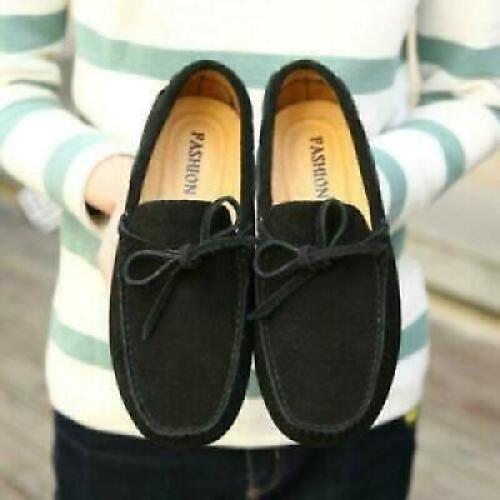 Fashion Mens Faux Suede Bowknot Slip On Casual Driving Shoes Loafers Moccasin SZ - Picture 17 of 18