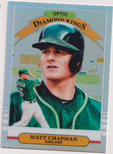 2019 Donruss Optic Prizm #12 Matt Chapman Oakland Athletics