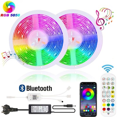 5-30m RGB 5050 LED Stripe Leiste Streifen Band Bluetooth APP Fernbedienung 12V