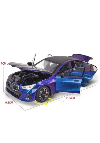 1:22 BMW I5 M50 Diecast Car Model Sound & Light Collectible Kids Xmas Gift - Picture 9 of 28