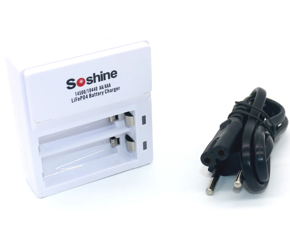 Cargador inteligente LiFePO4 3,65v 250mA-500mA para 1-2 Li-Fe 3,2v AA 14500 AAA 10440 Foto 3 de 4