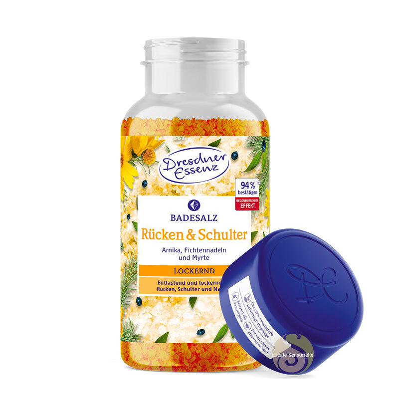 Soulager les tensions musculaires avec le sel de bain dos et épaules Dresdner Essenz 600g