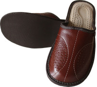 Leather Slippers for Men Comfort Slip On Shoe Size 6.5-11 Mule HandMade Moccasin