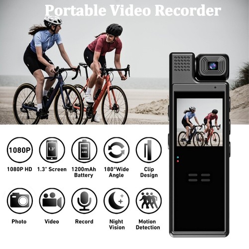 1080P HD Smart Recorder Handheld Pocket Camcorder with 180-degree Rotatable Lens - Picture 10 of 24