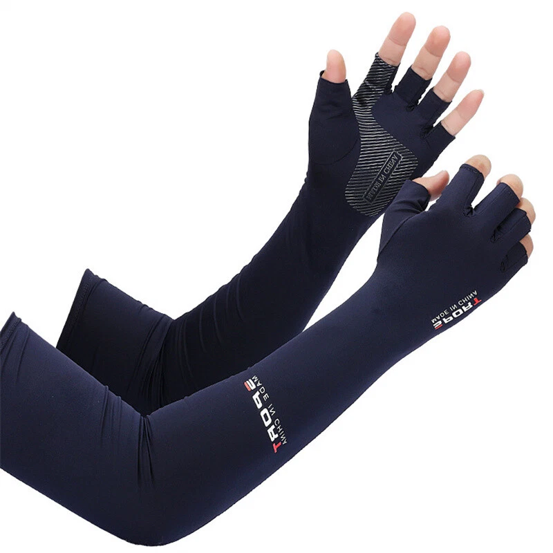 2pcs Sport Arm Sleeves Sun UV Protection Ice Cool Sleeves With 5-finger Cuff
Opens in a new window o