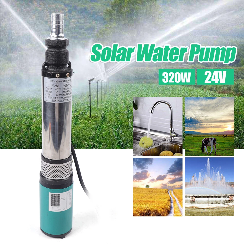 320w 24V 5m³/h Solar Power Deep Well Pump Farm Submersible Irrigation Water  Pump | eBay