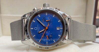Flieger Herrenuhr Quality Time GMT-Anzeige 42 mm Milanaise-Armband QGA-20328-31M