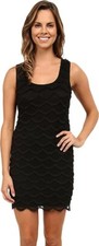 RSVP 241251 Womens Playful Sleeveless Fringe Sheath Dress Black Size 10