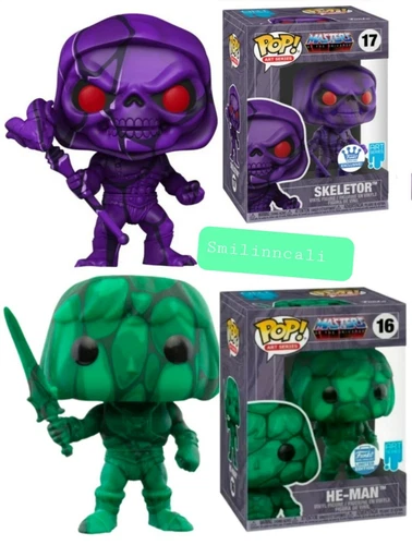 Skeletor and HE-MAN Exclusive Masters Of The Universe Funko Pop! Artist Set  