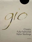 Gio Fully Fashioned Stockings PERFECTS - Classic Colours / All Sizes from NYLONZ