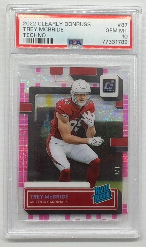 Trey McBride Panini Clearly Donruss #87 Techno