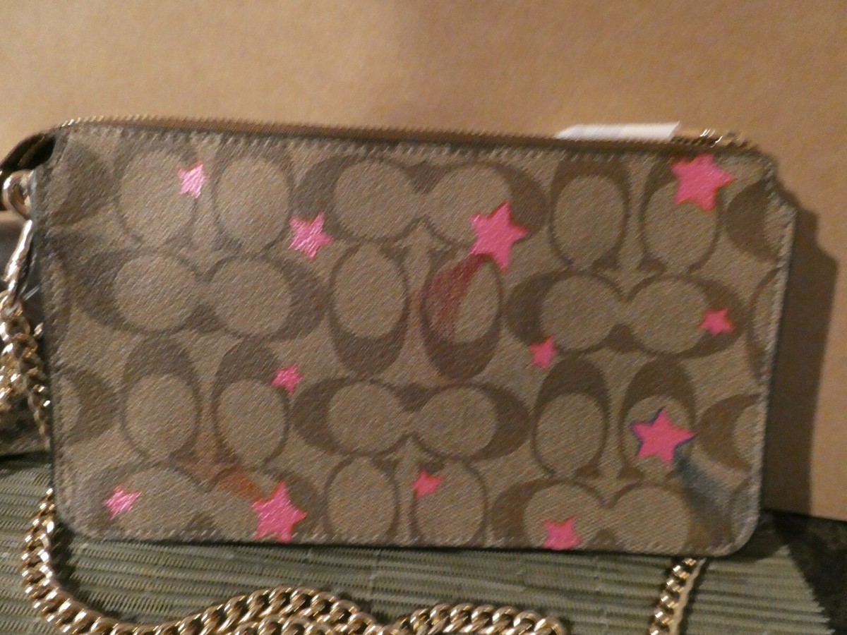COACH☆POPPY CROSSBODY IN SIGNATURE CANVAS WITH DISCO STAR c7289_ima47_a0