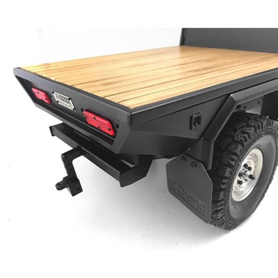 Kit Plateau Arrière (bed) En Métal Pour Voiture RC 1/10 - Compatible LC70 Et RC4WD TF2 LWB