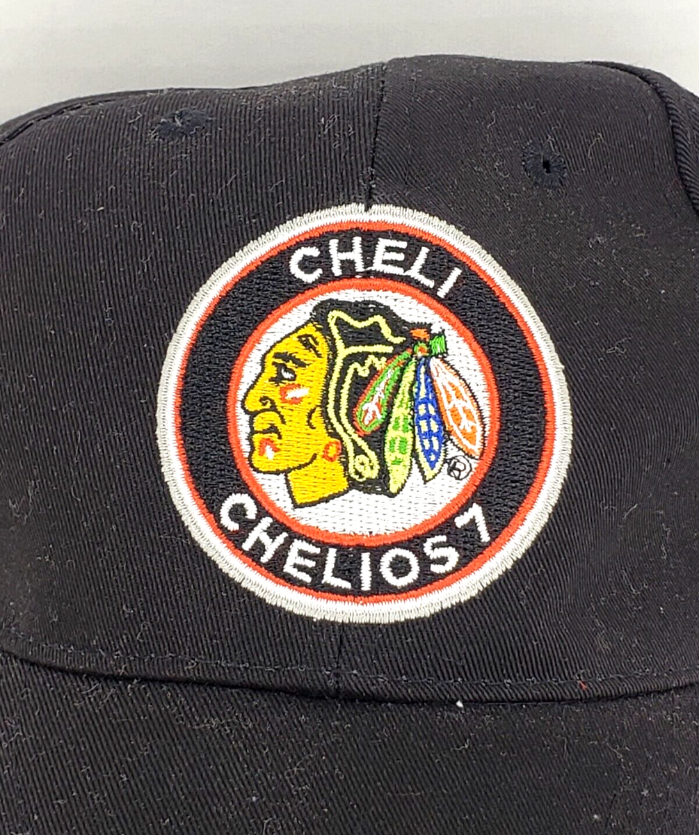 Chicago Blackhawks Chris Chelios 7 Cheli Strapback Hat Heritage