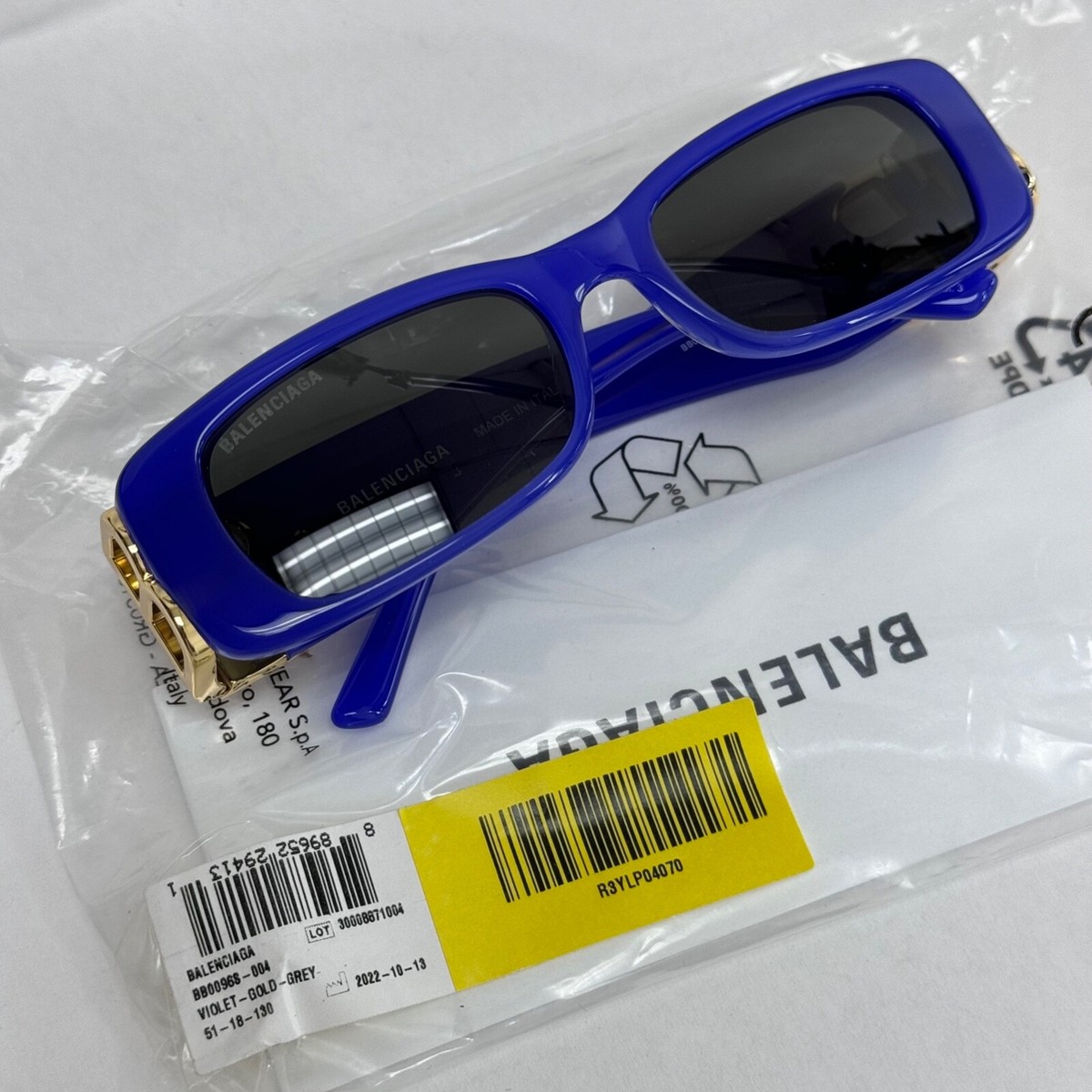 BALENCIAGA DYNASTY 0096 Violet Purple Gold 004 BB Logo