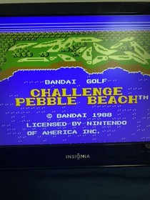 Bandai Golf Challenge Pebble Beach NES Nintendo Complete In Box CIB! Tested!